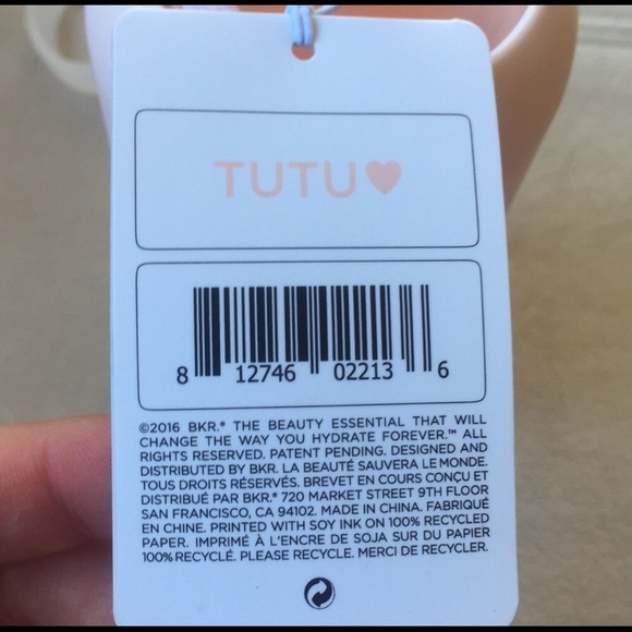 **LAST ONE** BKR 500 ml Glass Bottle in "Tutu Text Heart" 💩 - Picture 6 of 6